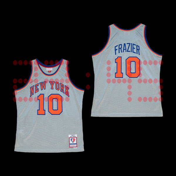 JERSEYS MITCHELL AND NESS NBA 75TH SILVER SWINGMAN WALT FRAZIER NEW YORK KNICKS 69-70
