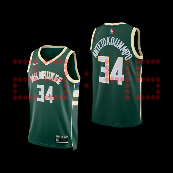 JERSEY NIKE NBA SWINGMAN MILWAUKEE BUCKS ICON EDITION GIANNIS ANTETOKOUNMPO  22/23