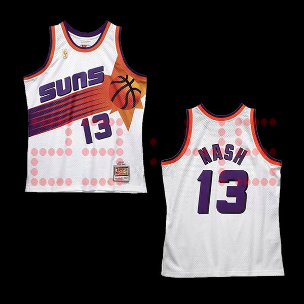 MITCHELL AND NESS NBA SWINGMAN JERSEY PHOENIX SUNS 96 STEVE NASH BLANCO