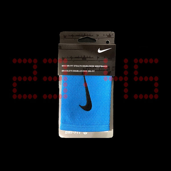 NIKE DRI-FIT STEALTH WRISTBANDS AZUL