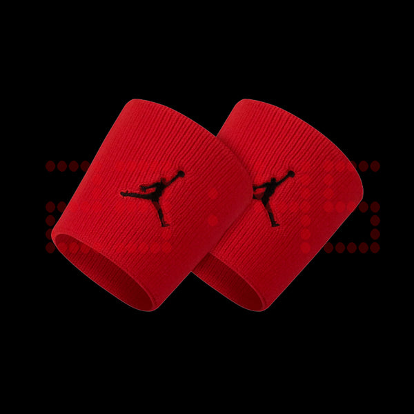 JORDAN DRI-FIT WRISTBANDS ROJO